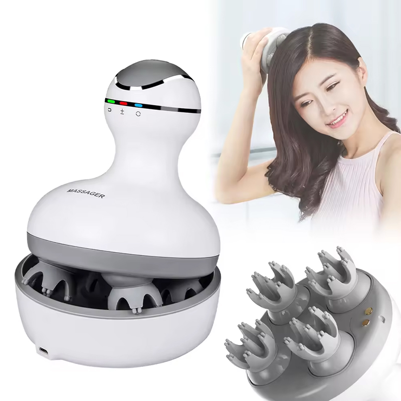 Epidermal Growth Factor - Cordless Scalp Massager with 4 Interchangeable