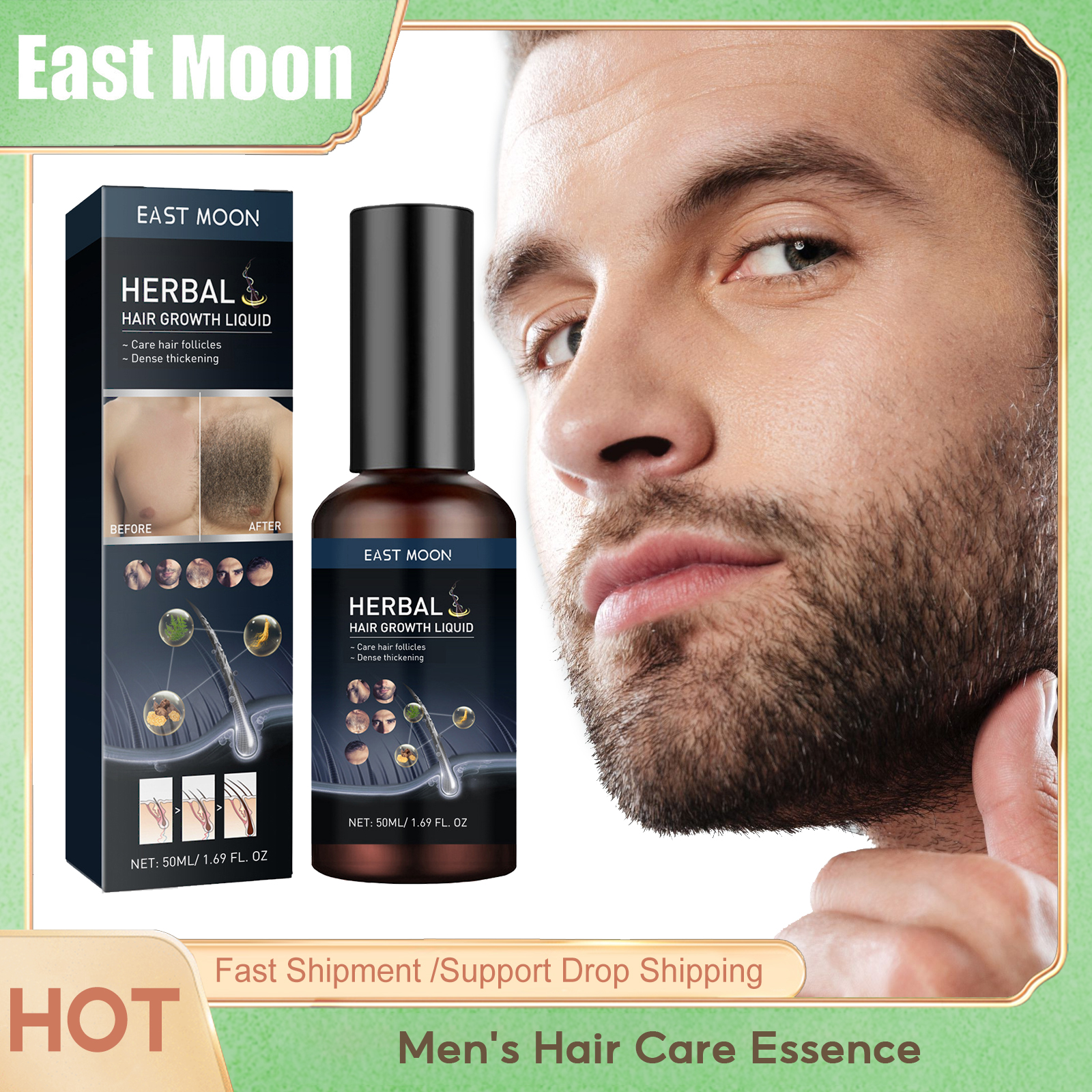 Epidermal Growth Factor - Hair Growth Serum Chest Body Hair