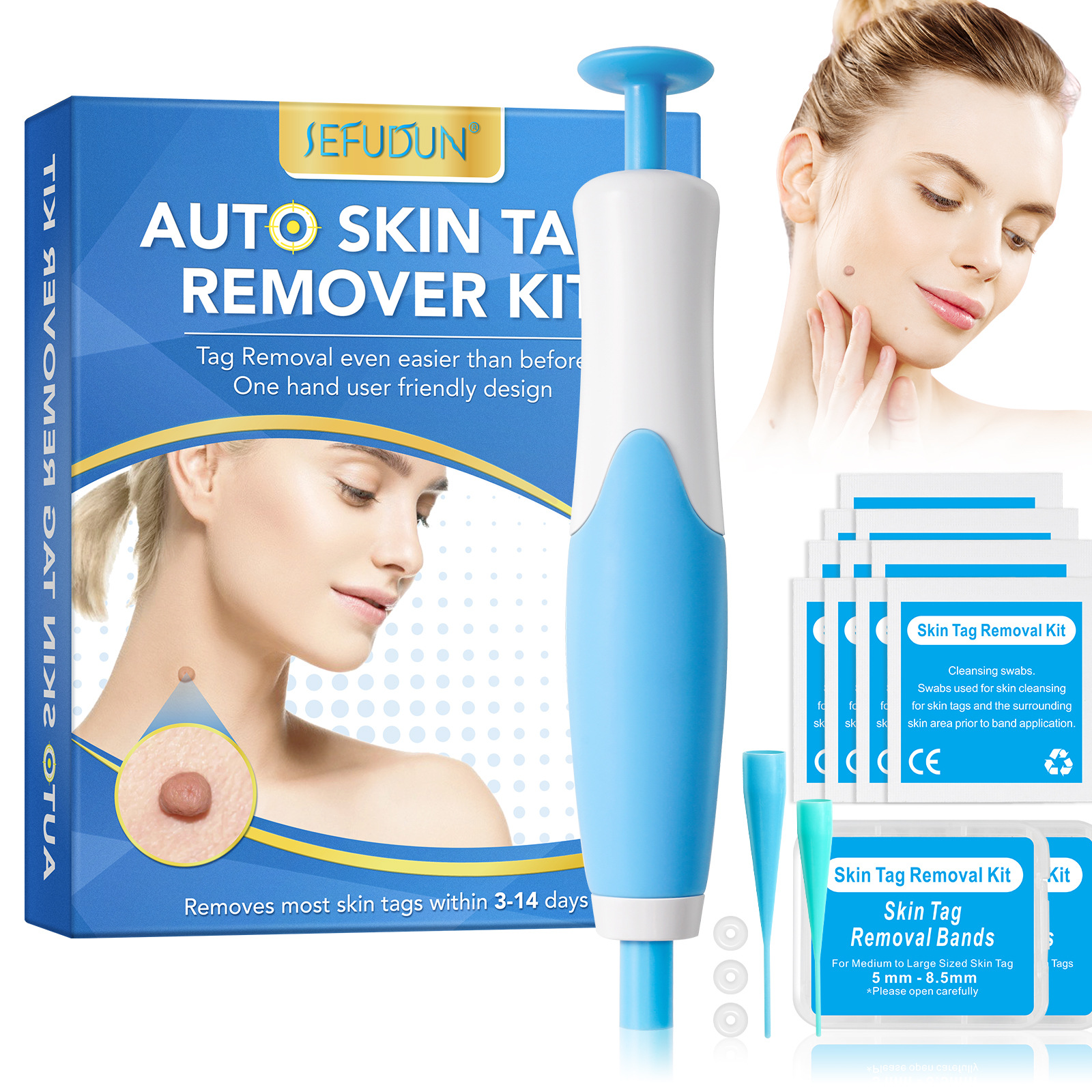 Luxury Skincare Acne - 2-IN-1 Auto Skin Tag Removal Tool