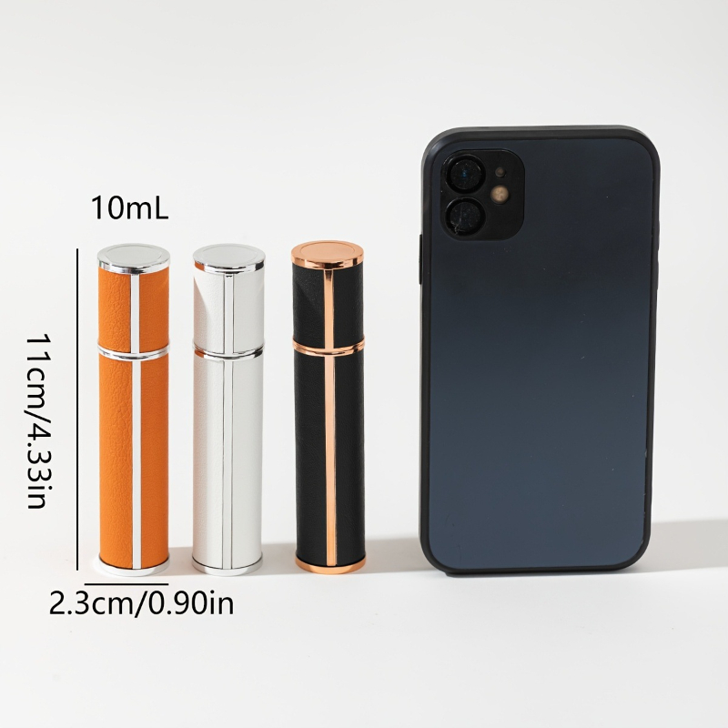 Luxury Skincare Containers - Luxury Leather Wrapped 10ml Glass Perfume