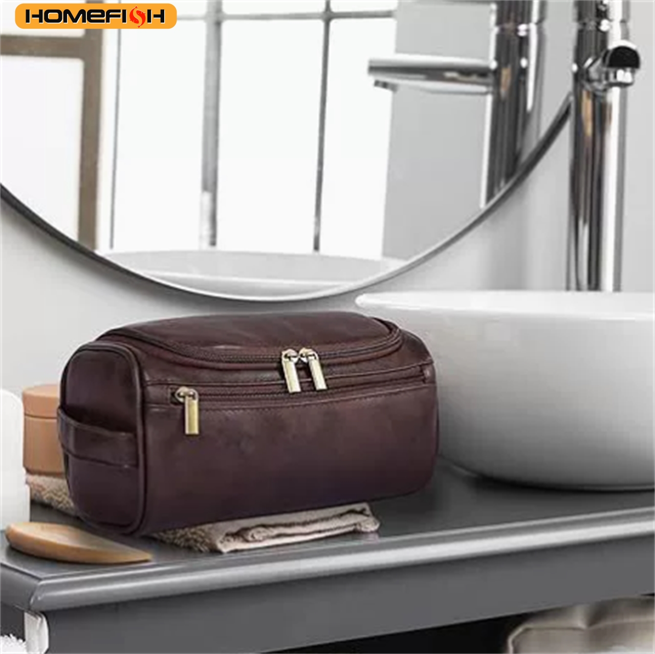 HOMEFISH Men PU Vintage Luxury - Luxury Skincare Containers recensie en prijs