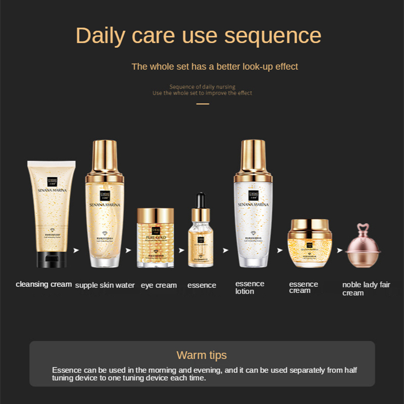 Women 24K Gold Skin Care Set 9 - Luxury Skincare Kit recensie en prijs