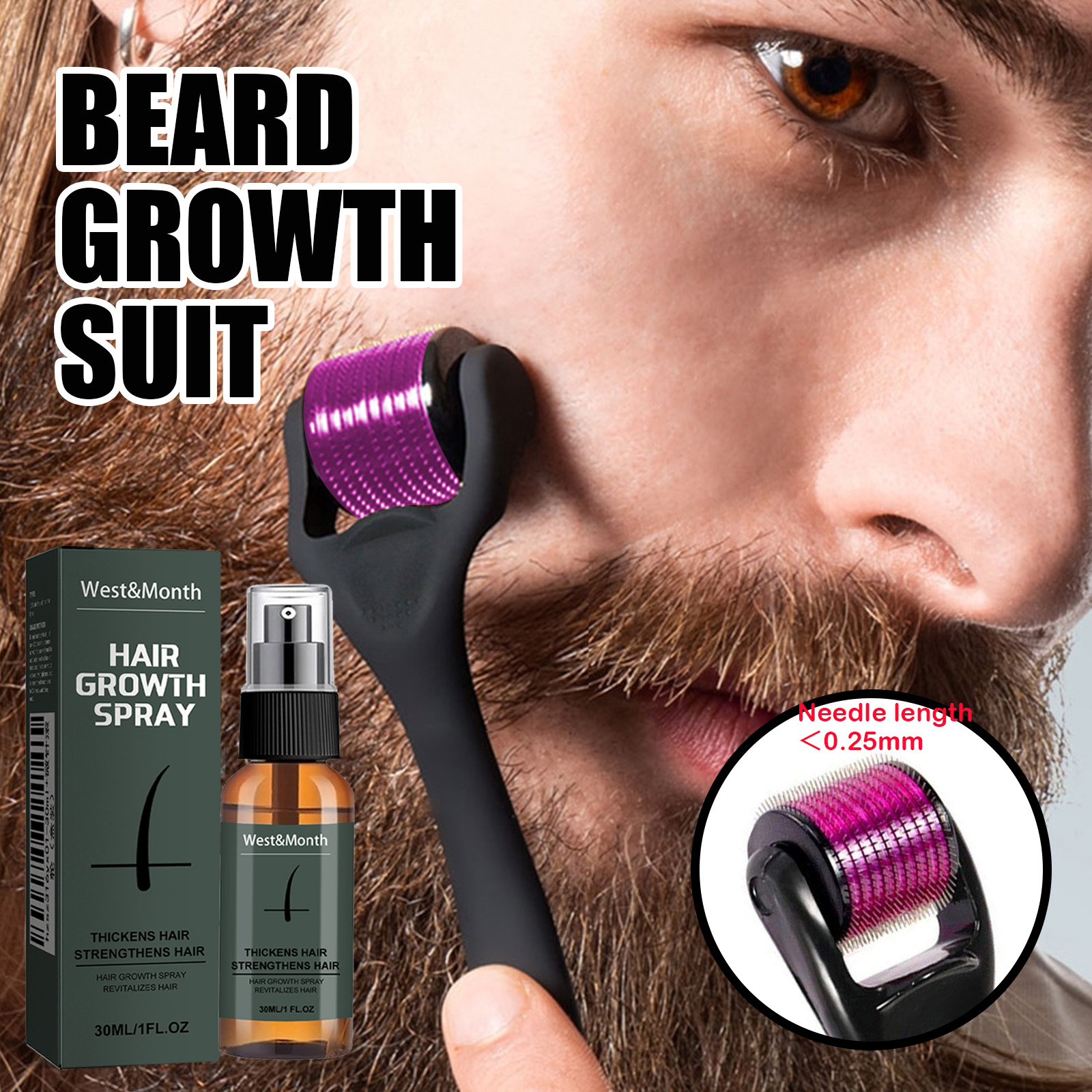 Men's Beard Spray Kit with Mic - Epidermal Growth Factor recensie en prijs