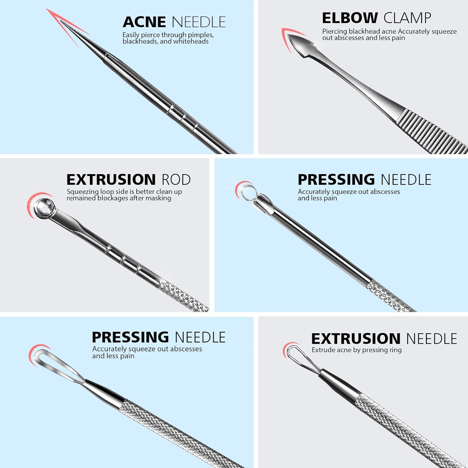 7pcs Blackhead Remover Kit Sta - Luxury Skincare Acne recensie en prijs
