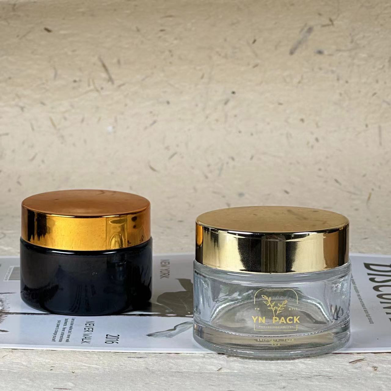 luxury glass jar Wholesa frost - Luxury Gold Skincare recensie en prijs