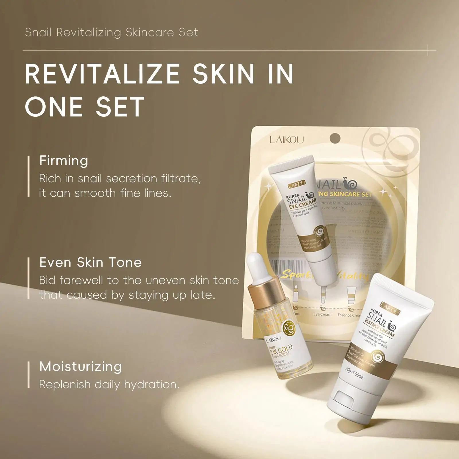 24K Gold Snail Repair Serum Ey - Luxury Gold Skincare recensie en prijs