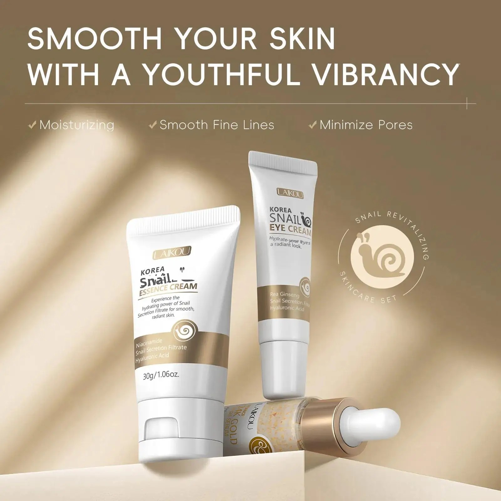 24K Gold Snail Repair Serum Ey - Luxury Gold Skincare recensie en prijs