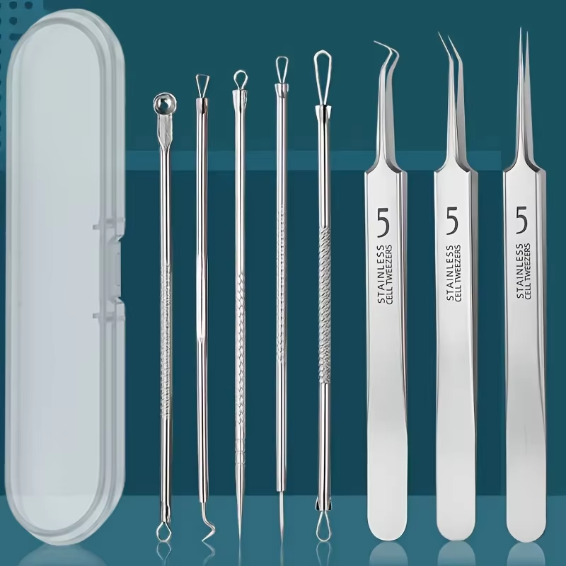 8 Pcs Blackhead Remover Kit –  - Luxury Skincare Acne recensie en prijs