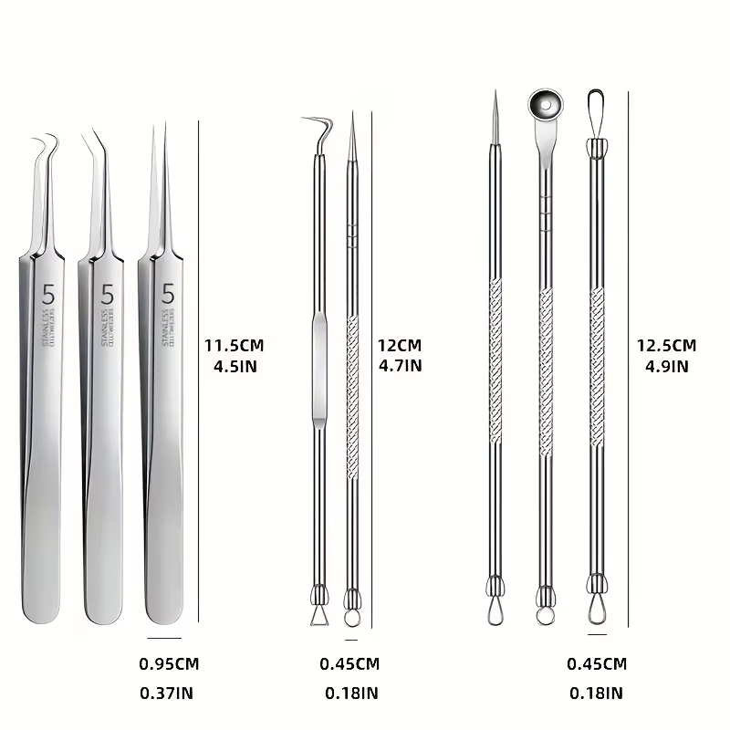 8 Pcs Blackhead Remover Kit –  - Luxury Skincare Acne recensie en prijs