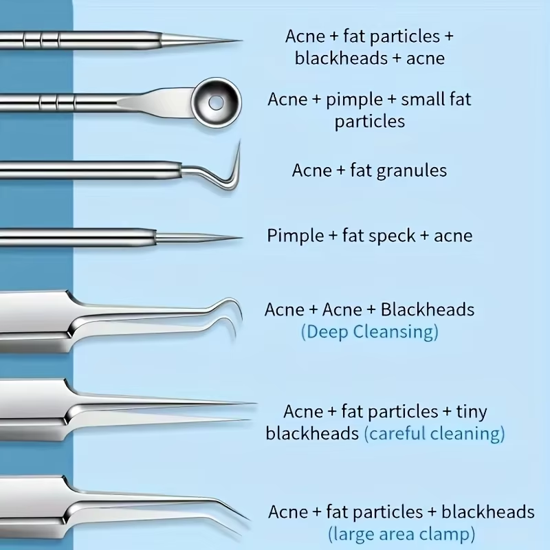 8 Pcs Blackhead Remover Kit –  - Luxury Skincare Acne recensie en prijs