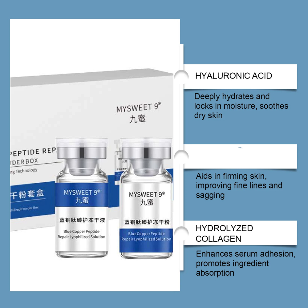 Face Blue Copper Peptide GHK-C - Oligopeptide Wrinkle recensie en prijs