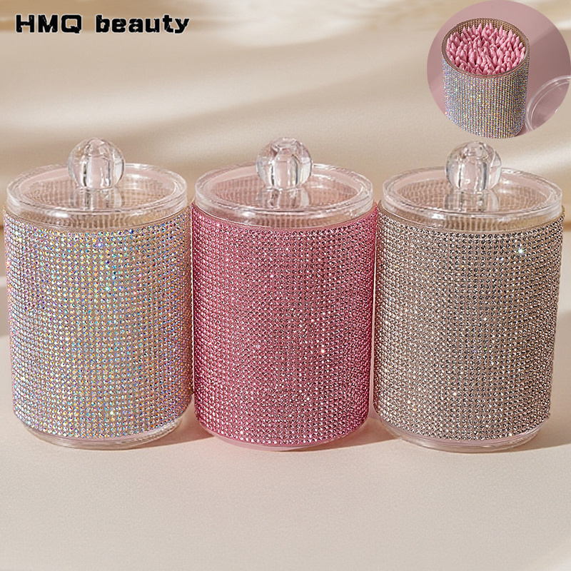 Luxury Diamond Cotton Swab Sto - Luxury Skincare Containers recensie en prijs