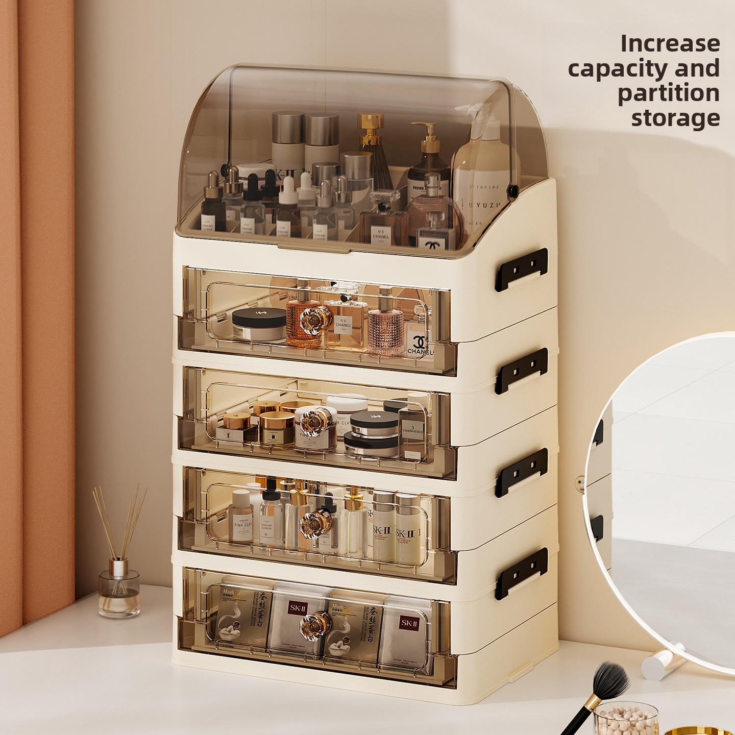Luxury covered cosmetics stora - Luxury Skincare Containers recensie en prijs