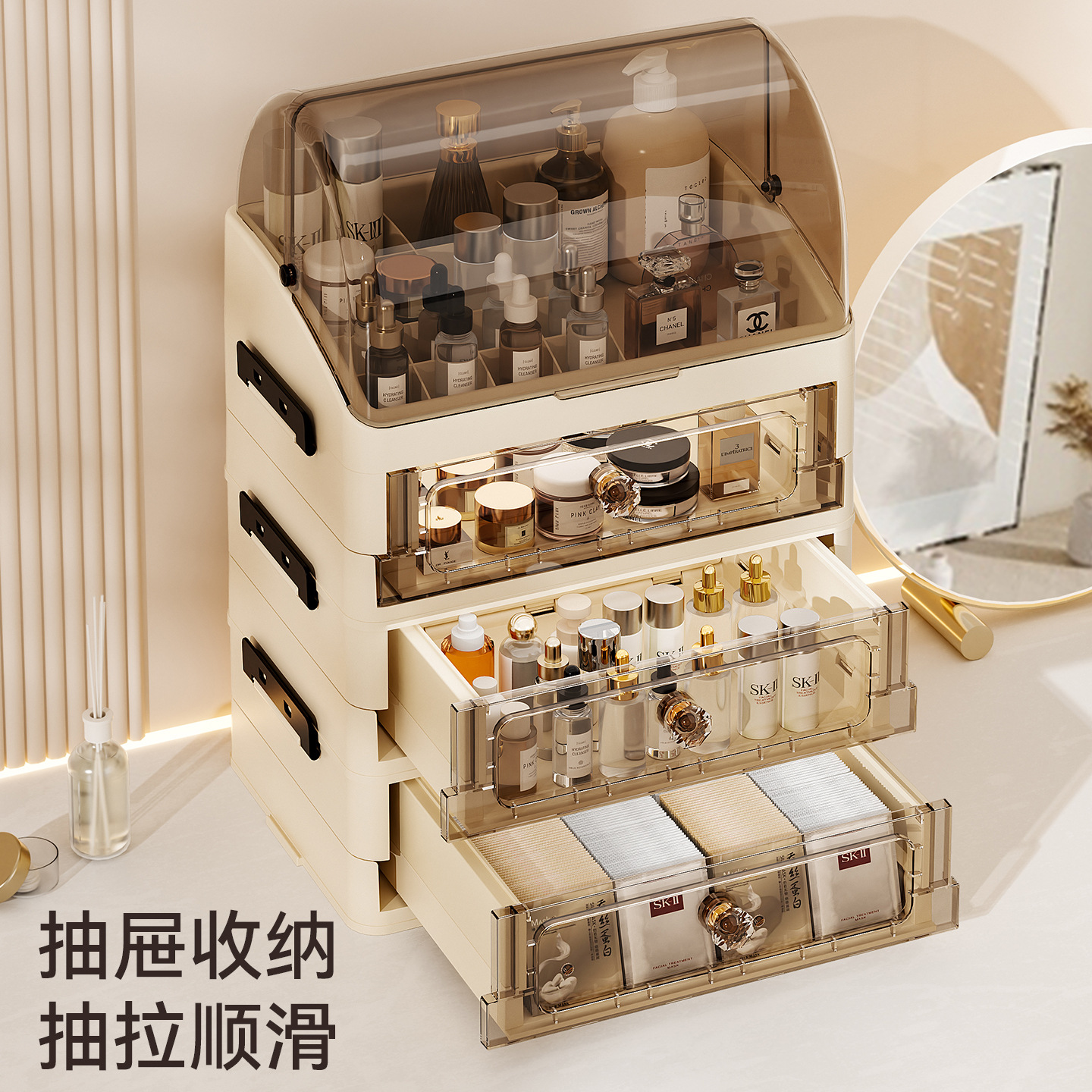 Luxury covered cosmetics stora - Luxury Skincare Containers recensie en prijs