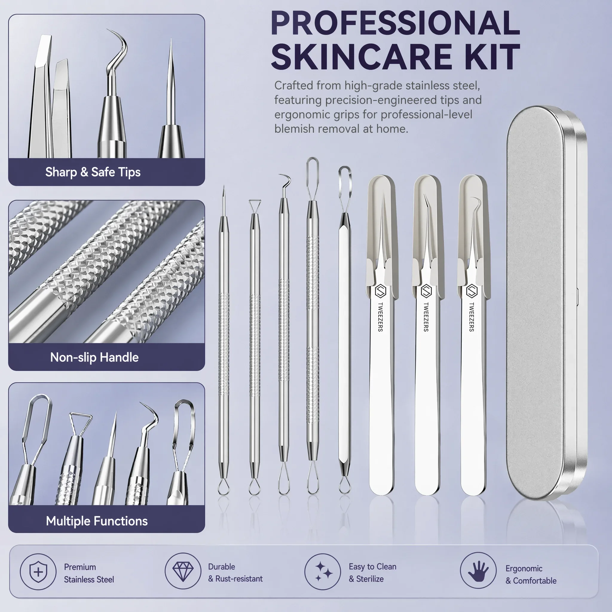 Stainless Steel Blackhead Remo - Luxury Skincare Acne recensie en prijs